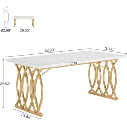 Executive Large Modern Office Desk – Conference & Home Office Table.