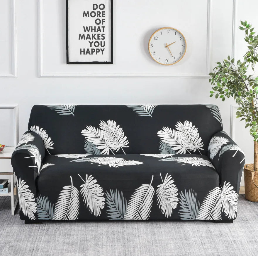 Stretch Printed Sofa Cover – All-Season Polyester Fit for Multiple Sofa Types