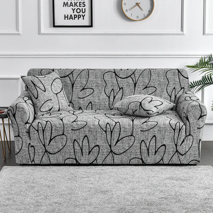 Stretch Printed Sofa Cover – All-Season Polyester Fit for Multiple Sofa Types