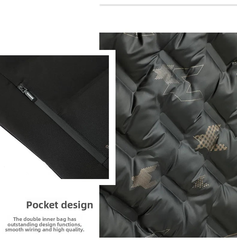 Top Grade Men's Winter Short Parka Jacket Windbreaker Coats Bubble Puffer 2025 New Casual Fashion Quilted Outerwear