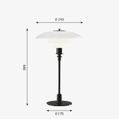 Glass Reading LED Desk Lamp – Nordic Modern Minimalist Design for Living Room, Bedroom, and Study