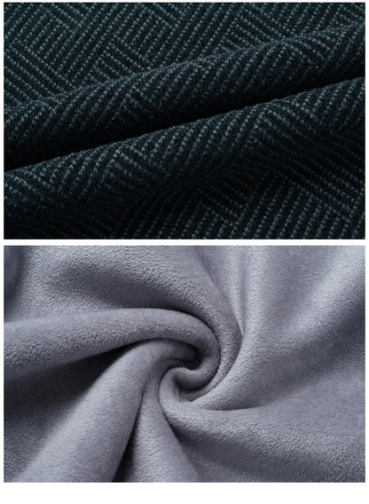 Top Quality Thick Fleece-Lined Warm Men Fashion Brand Autum Winter Knit Pullover Designer Sweater Korean Woolen Casual Jumper