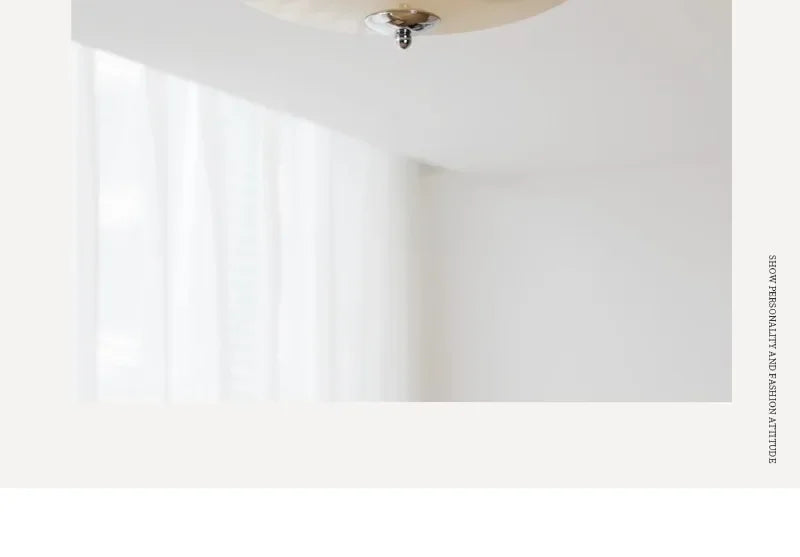 Modern Bauhaus Glass Ceiling Lamp – French Art Deco Home Lighting