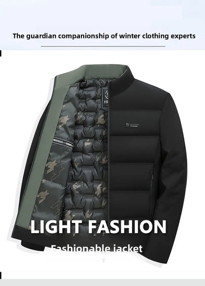 Top Grade Men's Winter Short Parka Jacket Windbreaker Coats Bubble Puffer 2025 New Casual Fashion Quilted Outerwear