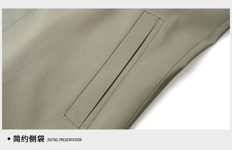 High End Anti Wrinkle New Brand Business Casual Fashion Slim Fit Trench Coats Spring Autumn Overcoat Long Jacket Outercoat