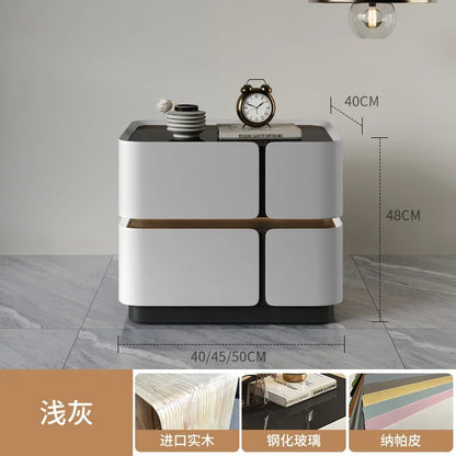 Wood Minimalist Nightstand Table Modern White Drawers Bedroom Nightstand Table Nordic Small Mesa De Noche Home Furniture