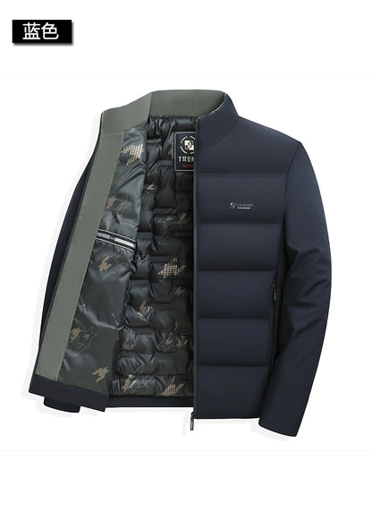 Top Grade Men's Winter Short Parka Jacket Windbreaker Coats Bubble Puffer 2025 New Casual Fashion Quilted Outerwear