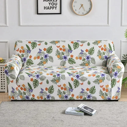 Stretch Printed Sofa Cover – All-Season Polyester Fit for Multiple Sofa Types