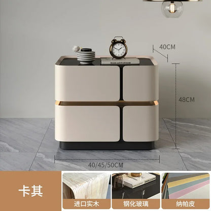 Wood Minimalist Nightstand Table Modern White Drawers Bedroom Nightstand Table Nordic Small Mesa De Noche Home Furniture