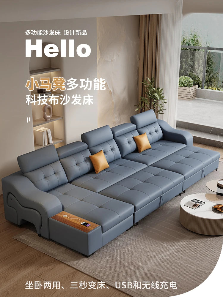 Simple Waterproof Fancy Sofas Beds Stretch Storage Modern Salon Living Room Sofas Bed Folding Nordic Divano Letto Home Furniture