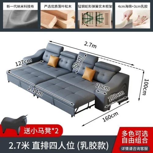 Simple Waterproof Fancy Sofas Beds Stretch Storage Modern Salon Living Room Sofas Bed Folding Nordic Divano Letto Home Furniture