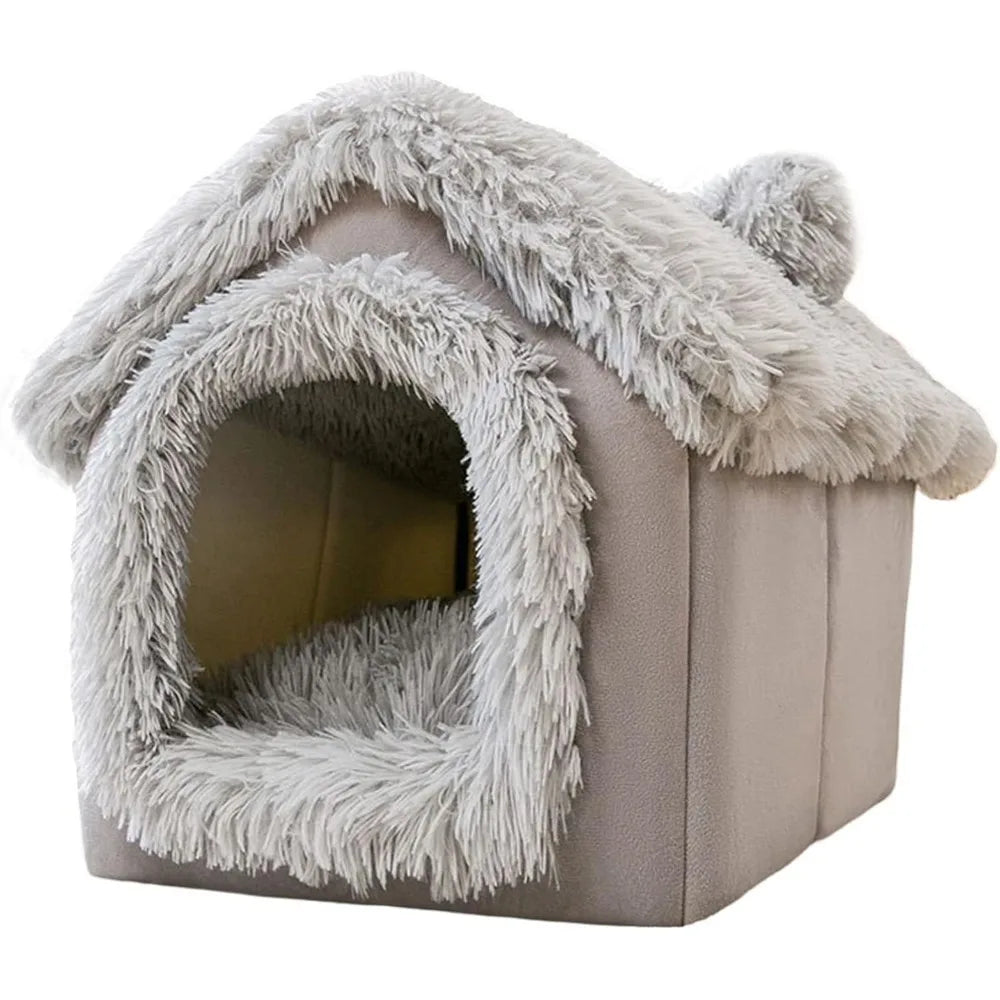 Dog Houses Soft Indoor Enclosed Tent Huts Warm Cave Dog Kennel House Type Winter Warm Small Dog Teddy Four Seasons Universal Rem