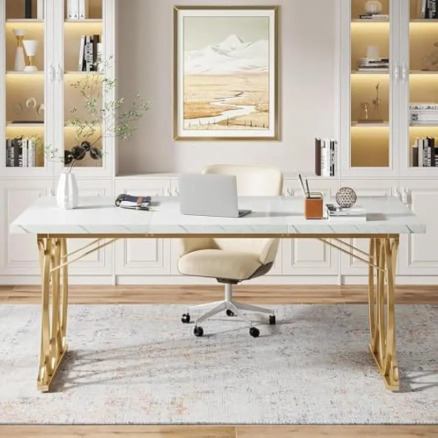 Executive Large Modern Office Desk – Conference & Home Office Table.