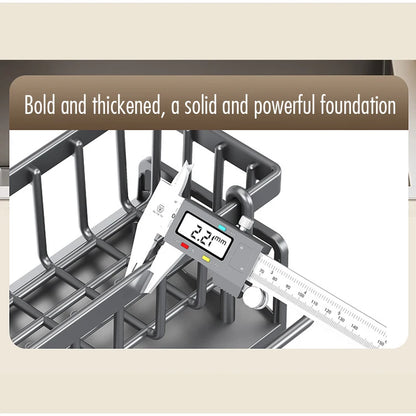 Kitchen Sink Drain Rack Organizer Abs Plastic Self-draining Sink Shelf Soap Sponge Holder Dishcloth Towel Rack Filter Basket