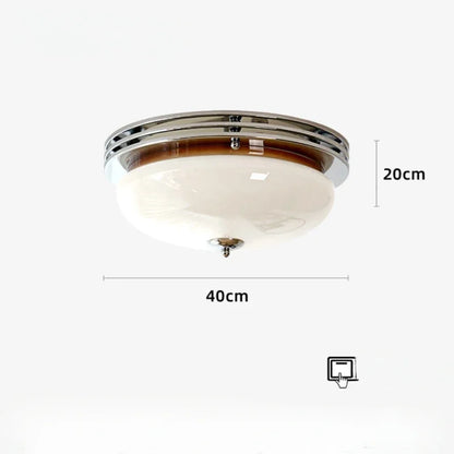 Modern Bauhaus Glass Ceiling Lamp – French Art Deco Home Lighting