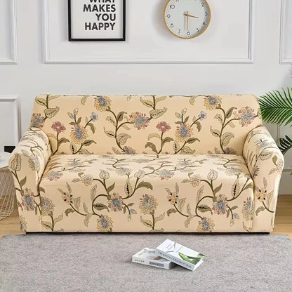 Stretch Printed Sofa Cover – All-Season Polyester Fit for Multiple Sofa Types