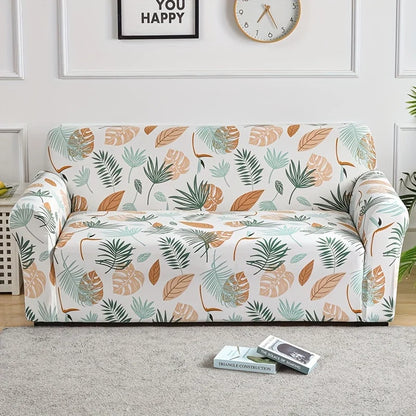 Stretch Printed Sofa Cover – All-Season Polyester Fit for Multiple Sofa Types