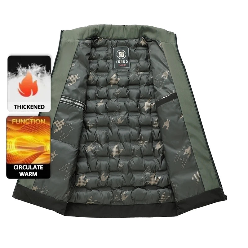 Top Grade Men's Winter Short Parka Jacket Windbreaker Coats Bubble Puffer 2025 New Casual Fashion Quilted Outerwear