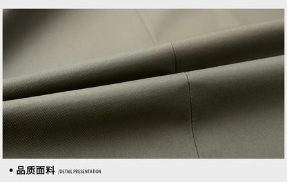 High End Anti Wrinkle New Brand Business Casual Fashion Slim Fit Trench Coats Spring Autumn Overcoat Long Jacket Outercoat