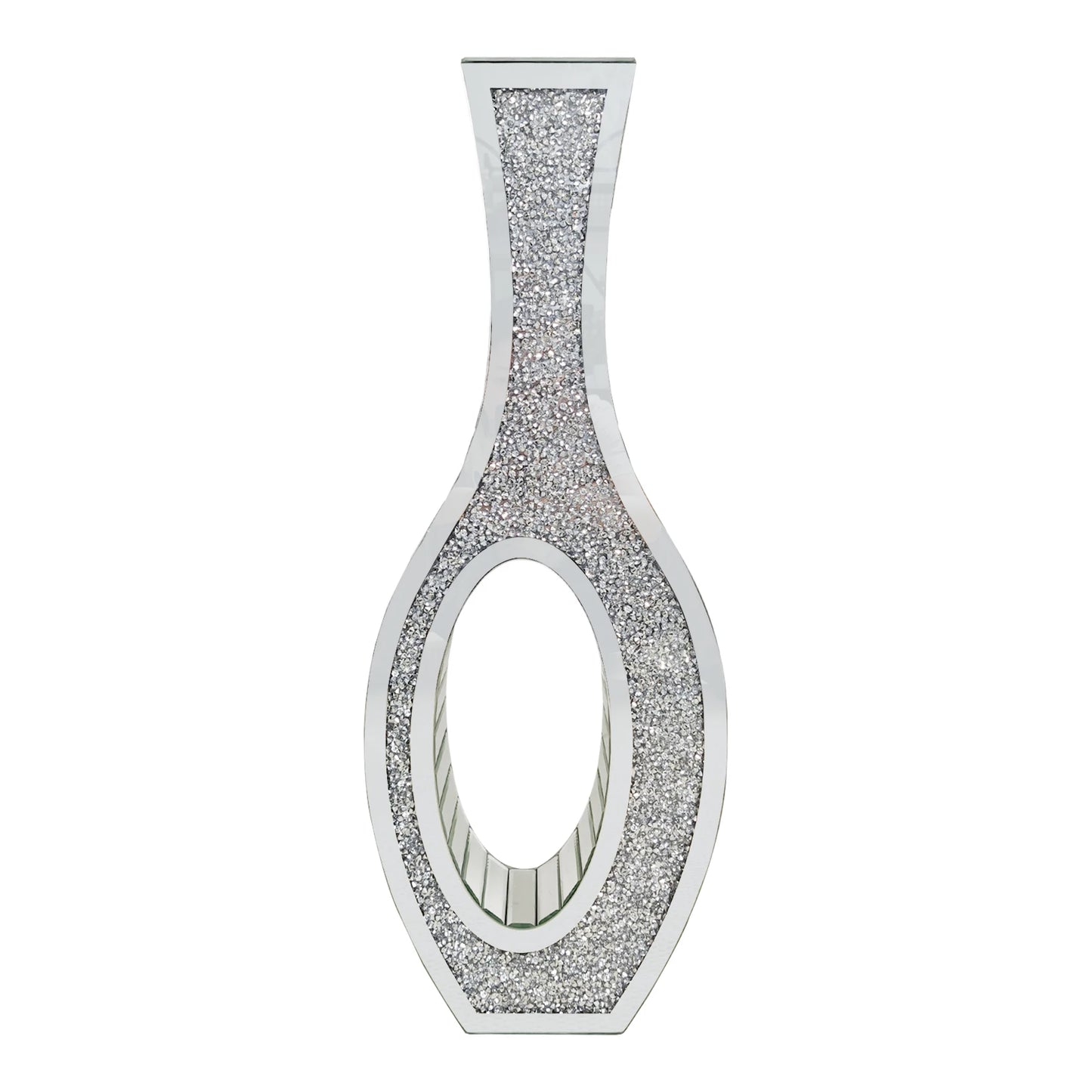 Decorative silver wall piece with textured design on a white background