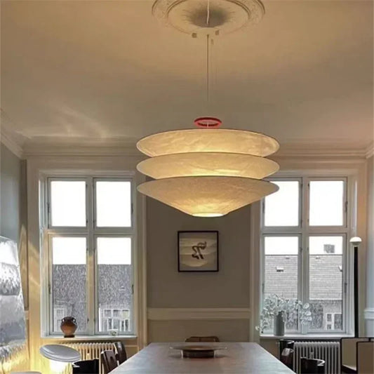 Scandinavian Tyvek Paper Pendant Lamp.