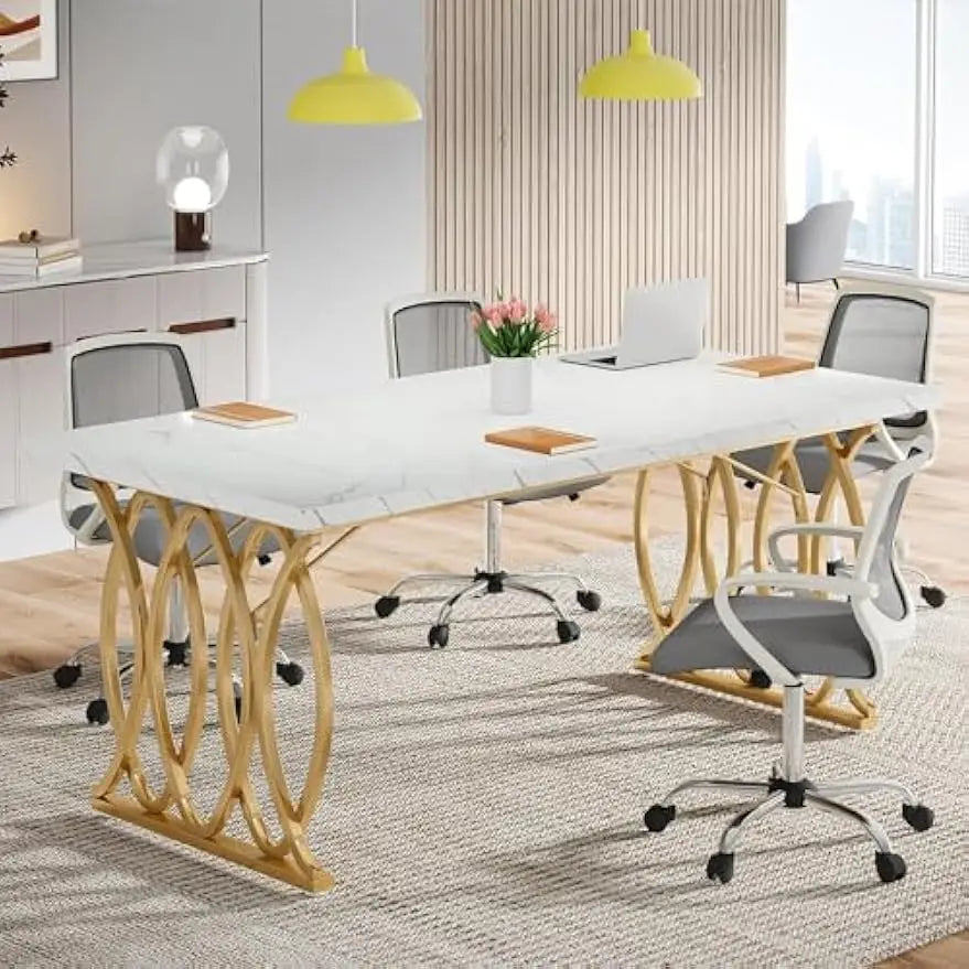 Executive Large Modern Office Desk – Conference & Home Office Table.