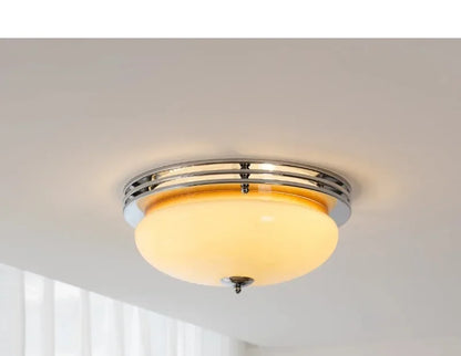 Modern Bauhaus Glass Ceiling Lamp – French Art Deco Home Lighting